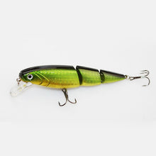 Load image into Gallery viewer, 1PCS Jointed Fishing lure 10.5CM/15G Minnow plastic artificial fishing wobbler tools jerk fish esca tackle