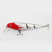 Load image into Gallery viewer, 1PCS Jointed Fishing lure 10.5CM/15G Minnow plastic artificial fishing wobbler tools jerk fish esca tackle