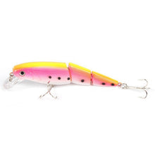 Load image into Gallery viewer, 1PCS Jointed Fishing lure 10.5CM/15G Minnow plastic artificial fishing wobbler tools jerk fish esca tackle