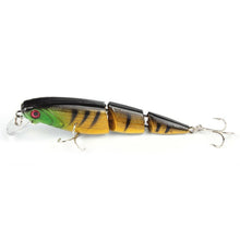 Load image into Gallery viewer, 1PCS Jointed Fishing lure 10.5CM/15G Minnow plastic artificial fishing wobbler tools jerk fish esca tackle