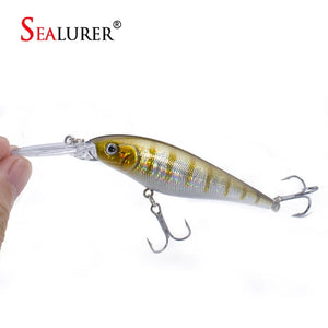 SEALURER Fishing lure 1pcs Pike Bait Minnow 11cm 10.5g Jerkbait Deep Swim Wobblers Crankbait
