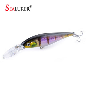 SEALURER Fishing lure 1pcs Pike Bait Minnow 11cm 10.5g Jerkbait Deep Swim Wobblers Crankbait
