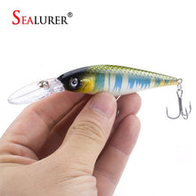 Load image into Gallery viewer, SEALURER Fishing lure 1pcs Pike Bait Minnow 11cm 10.5g Jerkbait Deep Swim Wobblers Crankbait