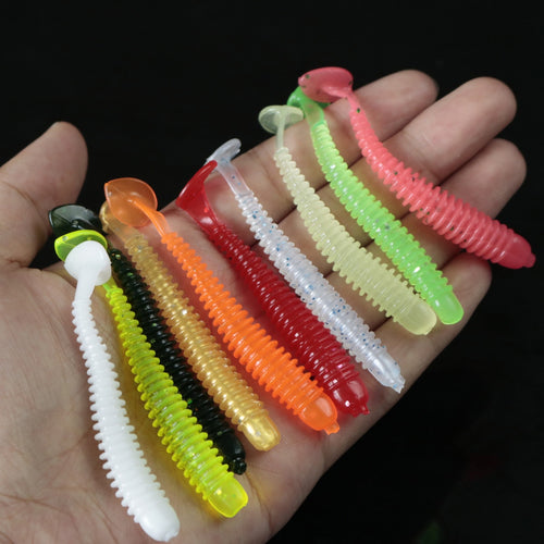 2018 new T Tail 1pcs Soft fishing lure 10  Colors Bionics Bait  Easy Shiner 50mm 0.7g Swimbaits Silicone