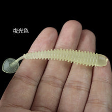 Load image into Gallery viewer, 2018 new T Tail 1pcs Soft fishing lure 10  Colors Bionics Bait  Easy Shiner 50mm 0.7g Swimbaits Silicone