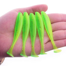 Load image into Gallery viewer, 10Pcs/lot Wobbler Fishing Lure 75mm 2.2g Easy Shiner Jig Swimbait Artificial Double Color Silicone Soft Bait Carp Bass Lures