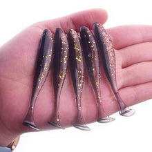 Load image into Gallery viewer, 10Pcs/lot Wobbler Fishing Lure 75mm 2.2g Easy Shiner Jig Swimbait Artificial Double Color Silicone Soft Bait Carp Bass Lures
