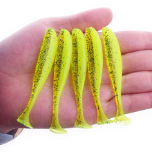 Load image into Gallery viewer, 10Pcs/lot Wobbler Fishing Lure 75mm 2.2g Easy Shiner Jig Swimbait Artificial Double Color Silicone Soft Bait Carp Bass Lures