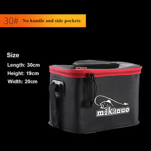 collapsible fish contaner WALK FISH Portable EVA Fishing Bag Collapsible Fishing Bucket Live Fish Box Camping Water Container Pan Basin Tackle Storage Bag