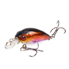 Load image into Gallery viewer, HAODIAOZHE 4.5cm 4.2g Crankbait Fishing Lure Artificial Crank Hard Bait Topwater Minnow Fishing Wobblers Japan Fish Lures YU209