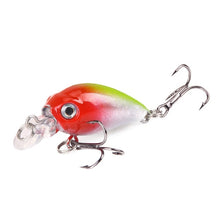 Load image into Gallery viewer, HAODIAOZHE 4.5cm 4.2g Crankbait Fishing Lure Artificial Crank Hard Bait Topwater Minnow Fishing Wobblers Japan Fish Lures YU209